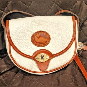 Vintage Dooney and Bourke Cavalry white leather bag